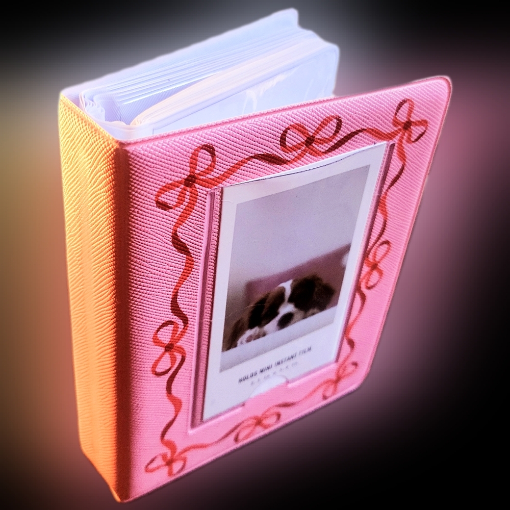 SMALL Pink and Red Photo Album